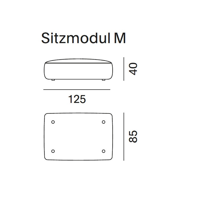 MDF Italia COSY ISLAND Sofa Sitzmodul M