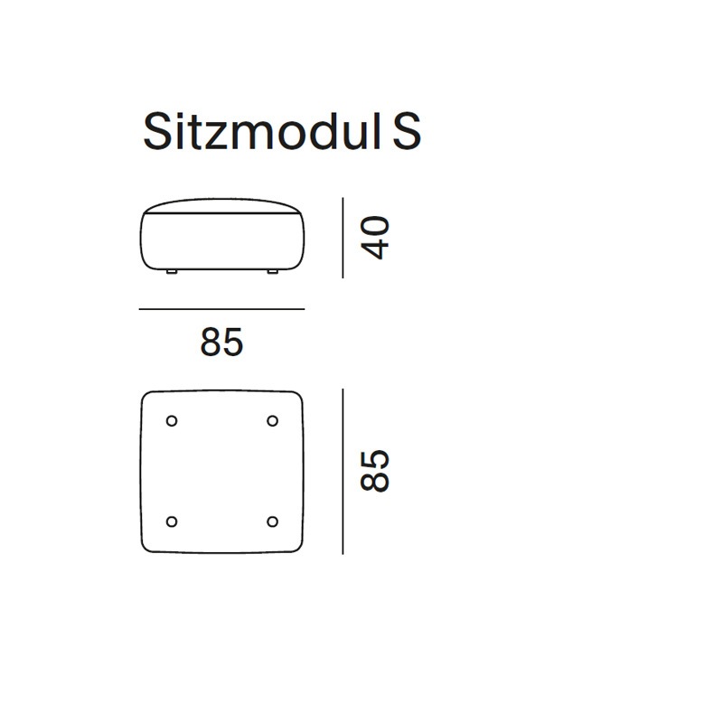 MDF Italia COSY ISLAND Sofa Sitzmodul S